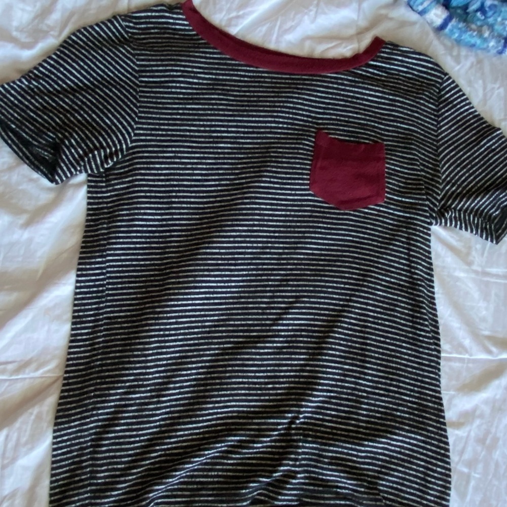Striped shirt with pocket
